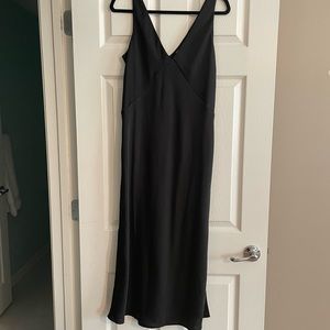 a new day, black slip dress, size M, NWT